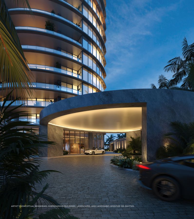 Rivage Bal Harbour, the porte-cochere