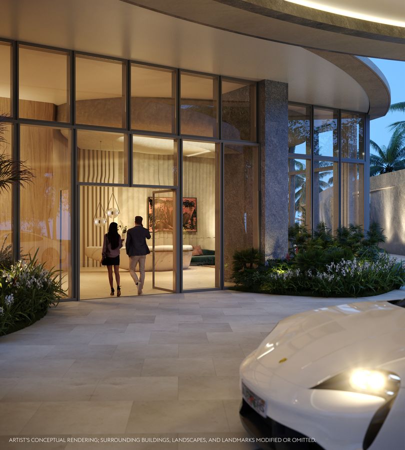 Rivage Bal Harbour, arrival into the lobby